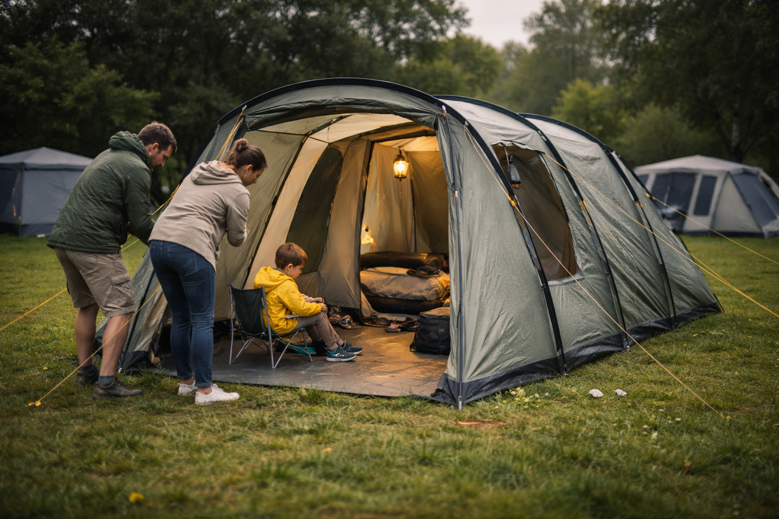 Bedste familietelt: sådan vælger du telt til børn og campingferie