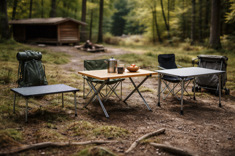 Bedste campingbord: sådan vælger du det rigtige sammenklappelige bord