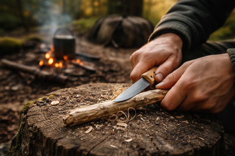 Bedste snittekniv til bål, bushcraft og spejder