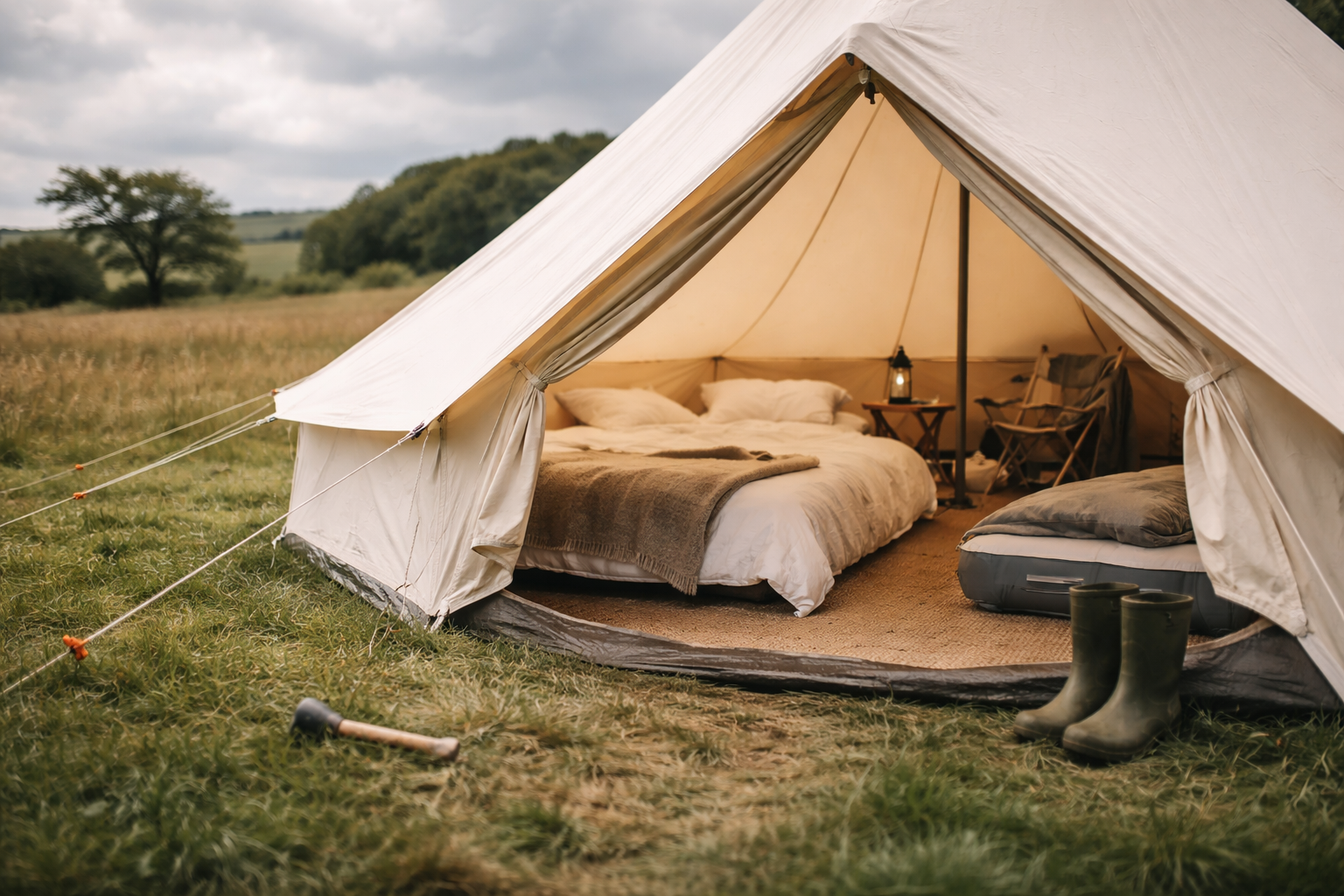 Bedste glamping-telt: sådan vælger du komfort, plads og opsætning