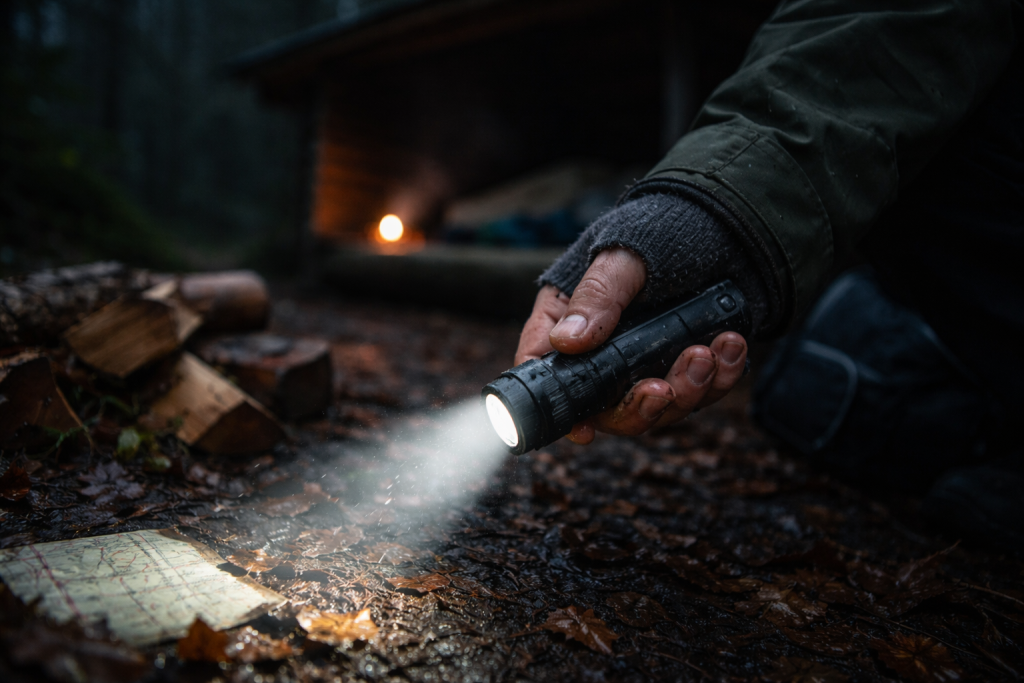 Bedste lommelygte til friluftsliv: sådan vælger du lumen, rækkevidde og batteri
